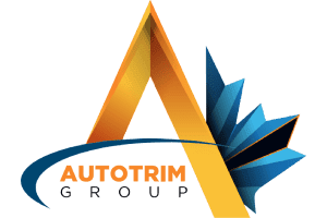 Bold “A” logo for AutoTrim, known for custom graphics and signage Edmonton