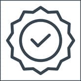Certified mark icon used by authorized 3M dealer in Edmonton signage services