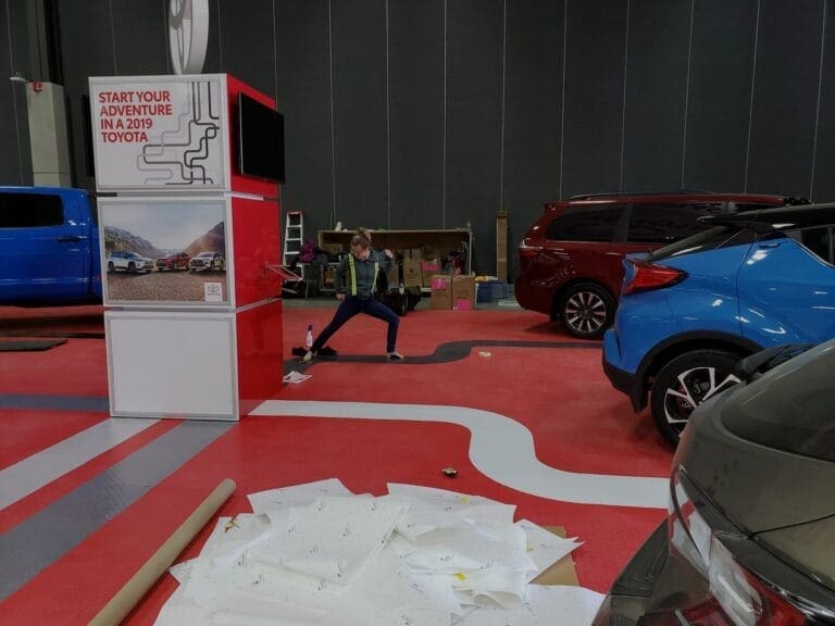 Performance Signs custom flooring and large format graphics designs in Edmonton AB